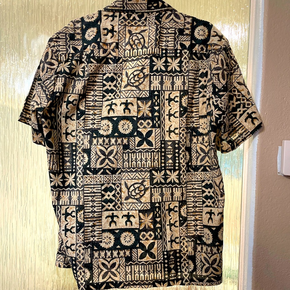 Jade Fashions Mens Hawaiian Dress Shirt, Made In Hawaii, size L